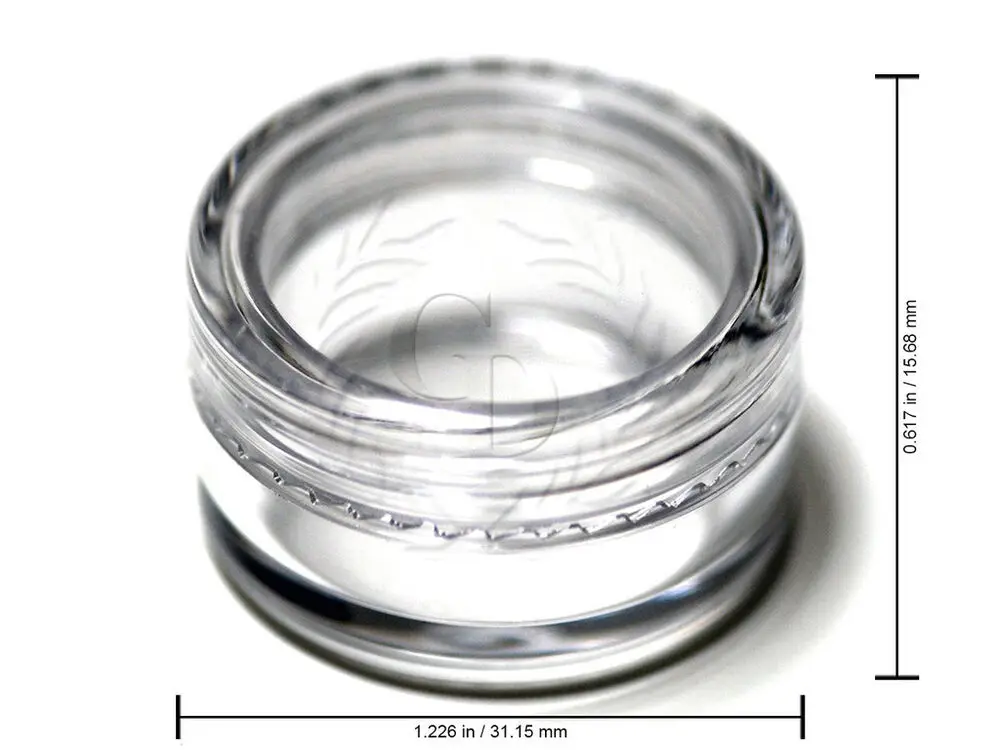 100 Uds. Frascos de plástico pequeños transparentes de 5g gramos/mL para recipiente de muestra cosmética crema en bote