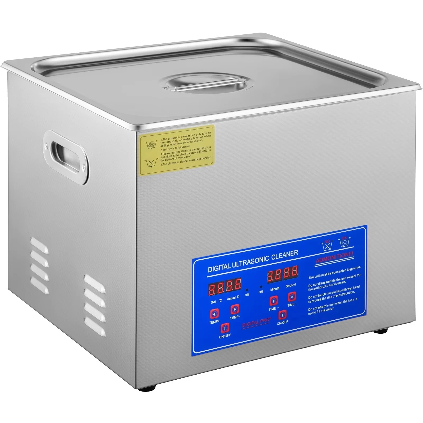 15L Ultrasonic Cleaner with Digital Timer&Heater Professional Ultrasonic Cleaner 40kHz Advanced Ultrasonic Cleaner