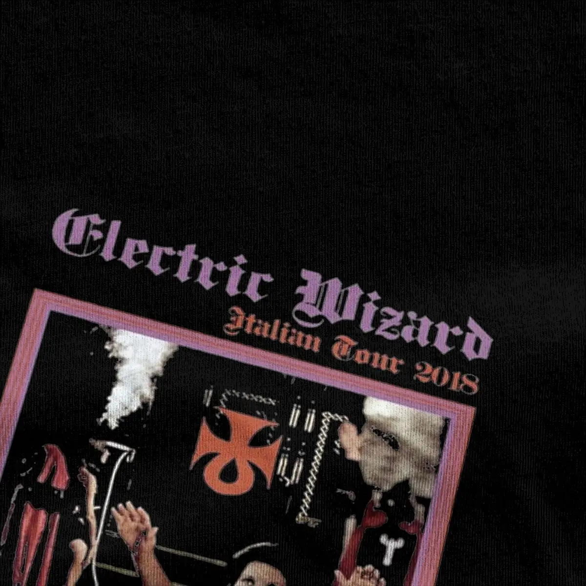 Electric Wizard Italian Tour T-Shirt Men Cotton Tops Shirts Funny Round Neck Short Sleeve