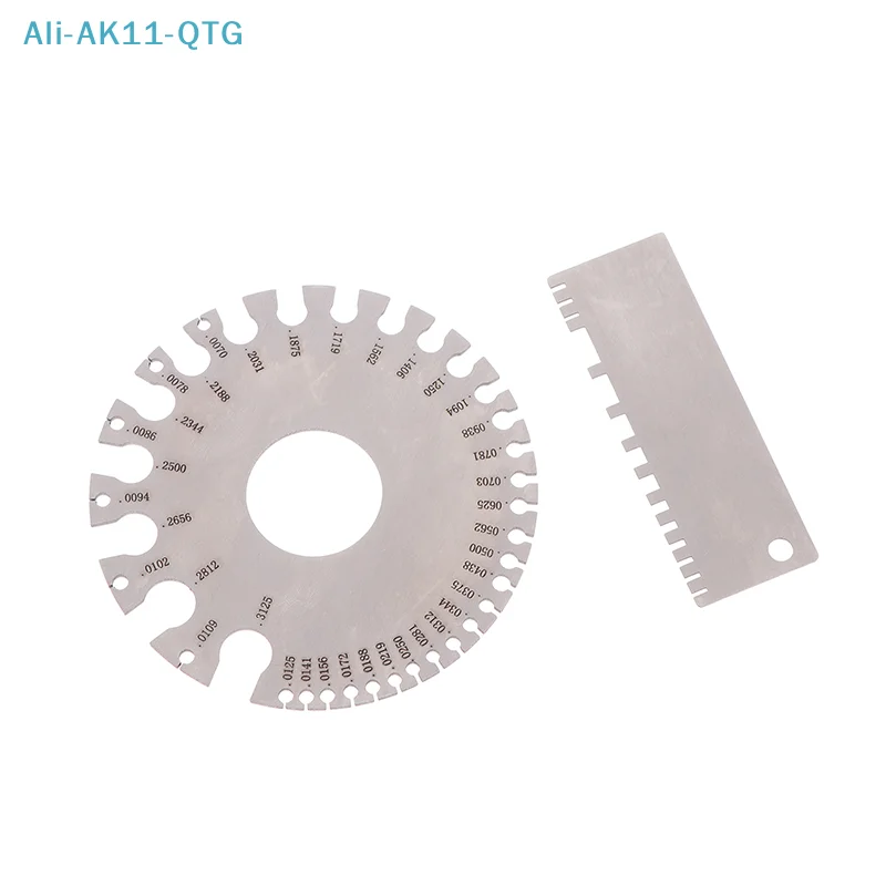 

New 0-36 Round AWG SWG Wire Gauge Thickness Ruler Gauge Diameter Stainless Steel Measurer Tool Welding Inspection Wire Gauge