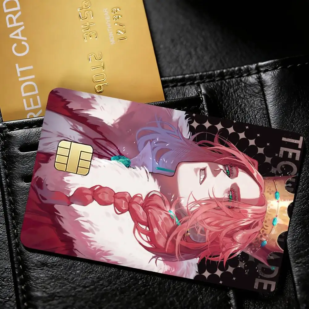 T-Technoblade T-Techno Fanart Decorative Waterproof Film Skin Cover Credit Card Stickers Debit Front Bank Bus Pass