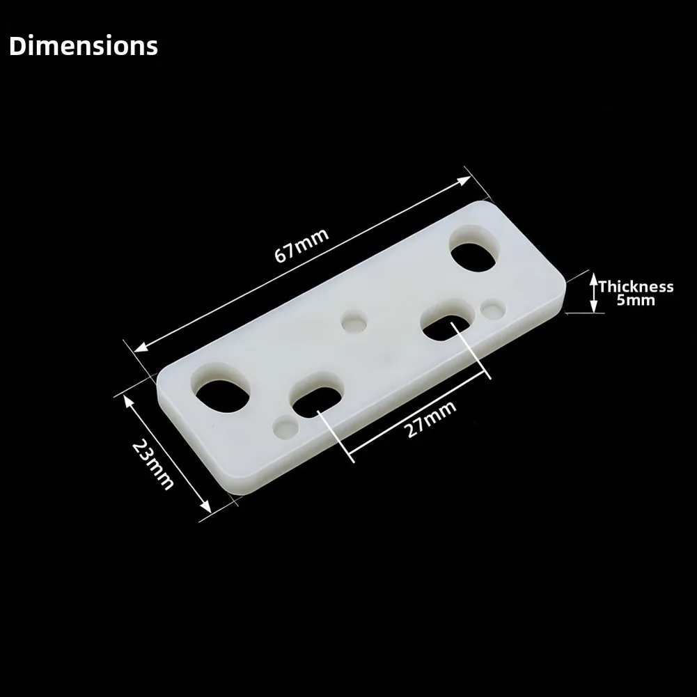 Plastic Door Latch Shim Spacer Pads for Anti Theft Buckle Gasket Alignment on For Uneven Door Frames ABS Oval Square