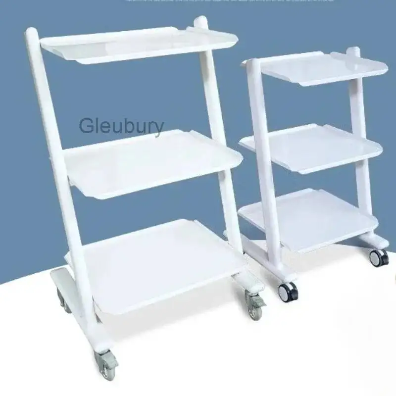 Dental Clinic Utility Cart Salon Trolley Cleaning Barber Equipment Lash Salon Trolley Hairdressing Metal Furniture Carritos Lstc