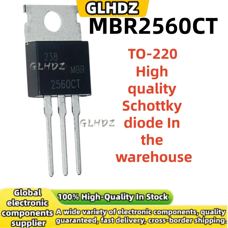 10-20-30PCS TO-220 MBR2560CT Schottky diode High quality In the warehouse