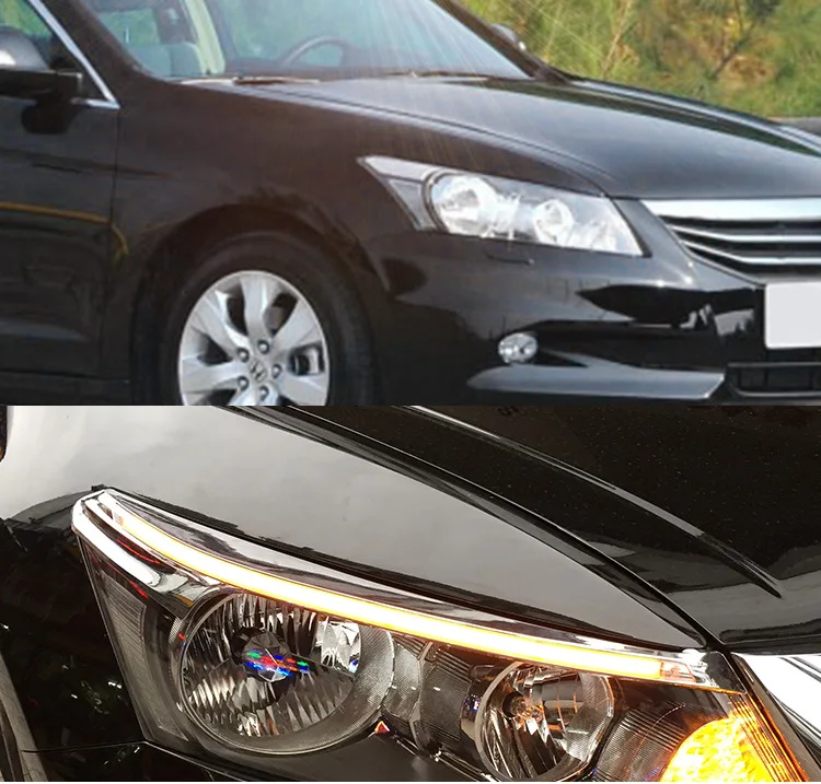 For Honda Accord 08-14 eighth generation daytime running lights LED tear eye daytime running lights with flowing eyebro