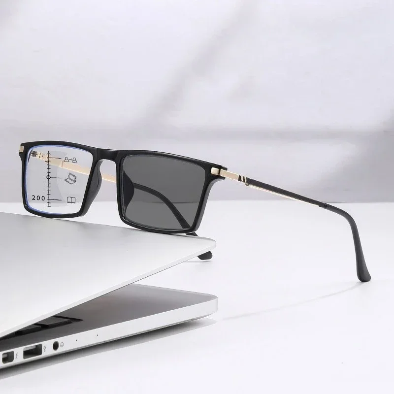 2025, neue progressive multifunktionale Lesebrille für Herren und Damen, Outdoor-Reise-Definition, Anti-Blaulicht-Brille – Detail 8