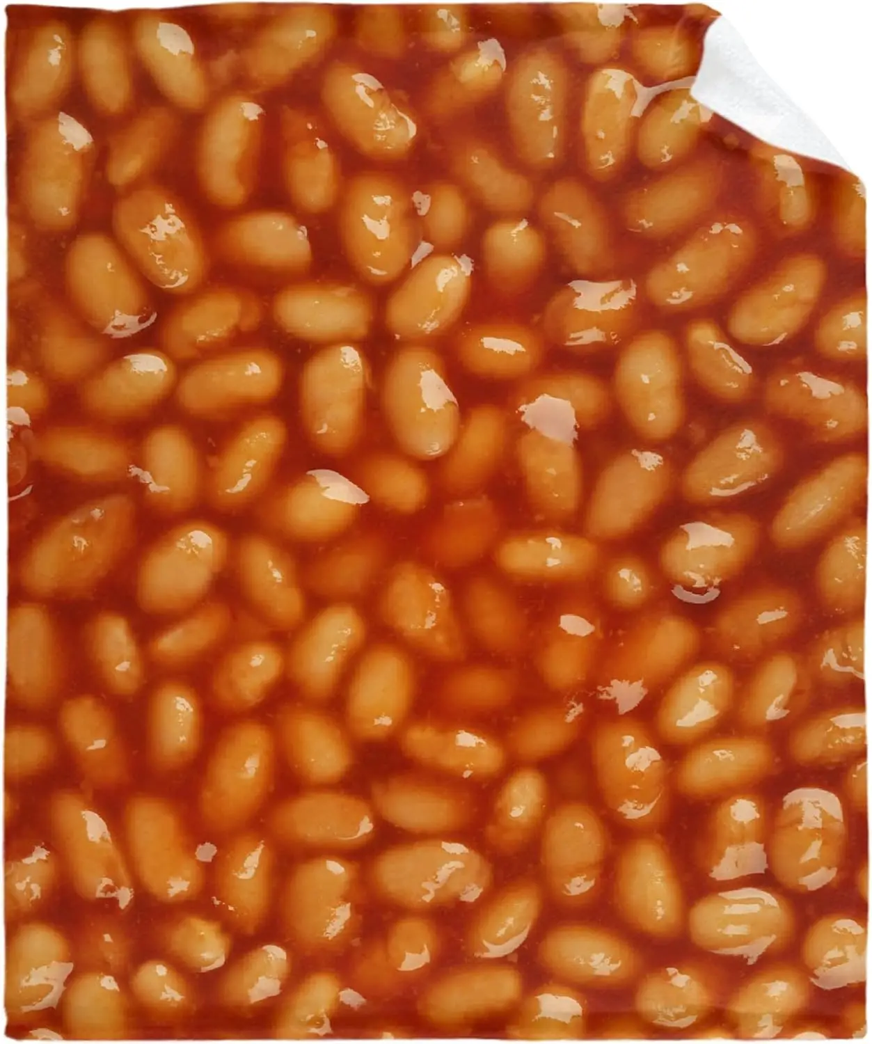 Food Bean Decke, gemütliche, weiche, leichte Flanell-Überwurfdecke für Bett, Sofa, Reisen, ganzjährig