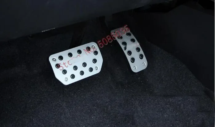 Aluminium Alloy Brake Pedal Pedale Cover For Suzuki Vitara Accessories 2015 2016 2017 2PCS