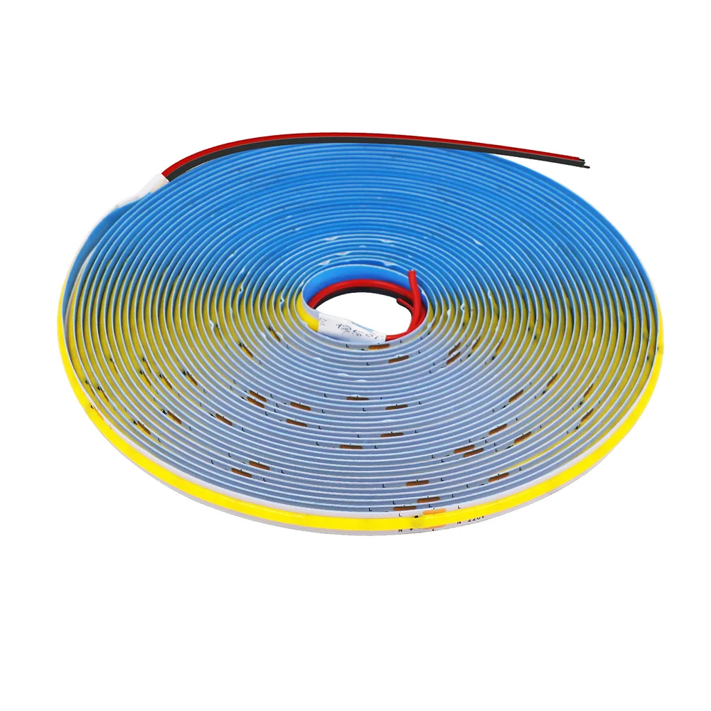 5m 10m 20m 50m Cob Led Strip Light 220v 230V AC 240LED/m Flexible Tape Lights with Rectifier No Power Required Linear Lighting
