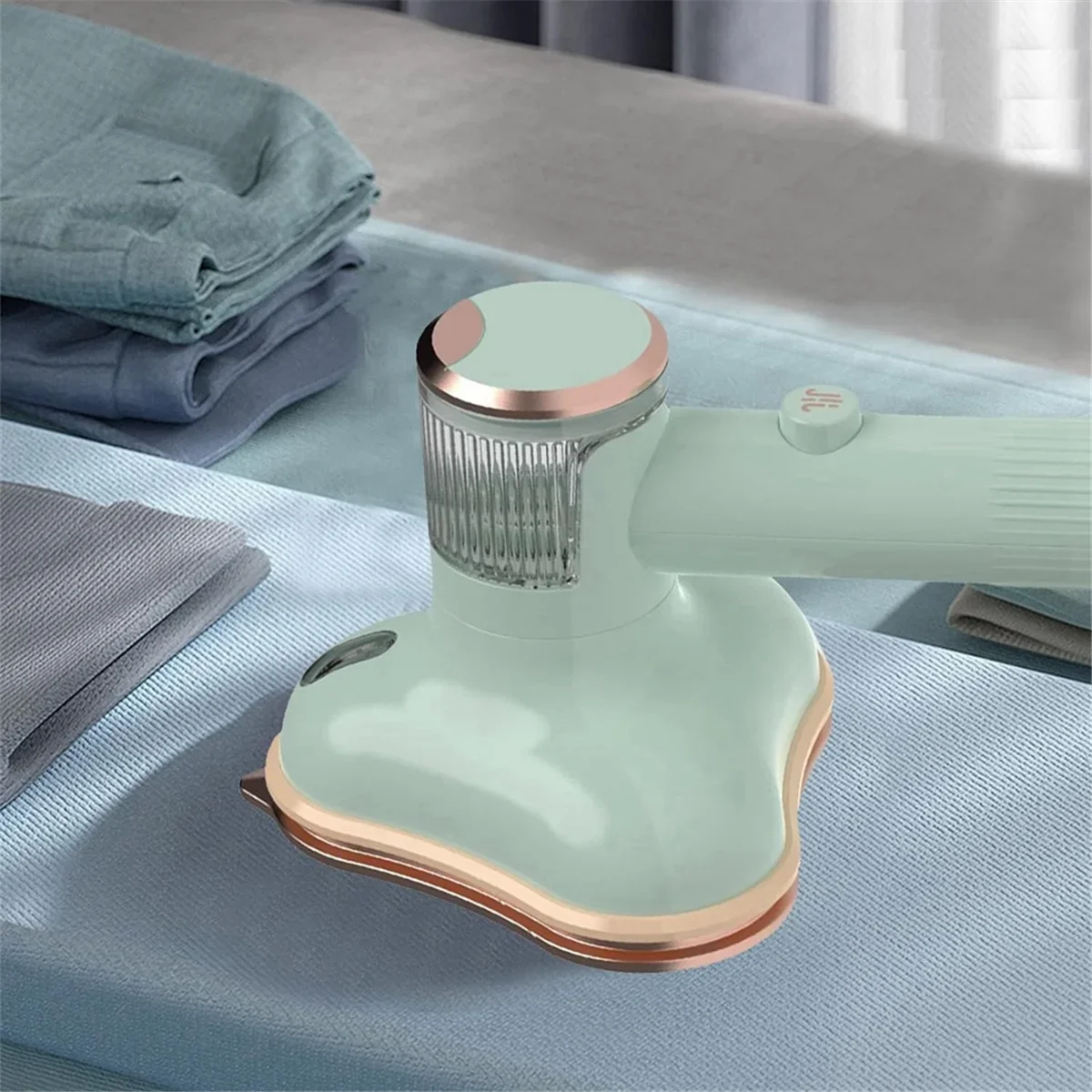 آلة الكي المحمولة - 2 في 1 الكي الجاف والرطب، 180 ° مكواة بخار محمولة قابلة للدوران، مكواة صديقة للملابس، قابس أمريكي