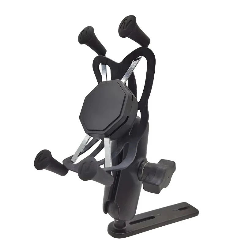1 inch aluminum alloy portable spherical bracket motorcycle mobile phone bracket handlebar mounting base