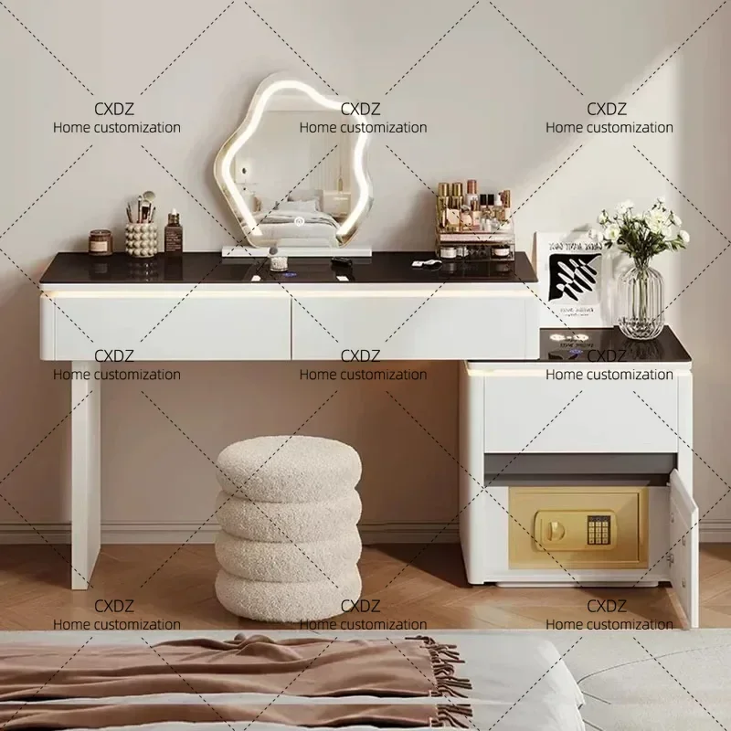 XX Coffee Bedroom Vanity Table Modern Luxury Makeup  Comfortable Dressing Table Drawers Storage Vestidores Home Furnitur