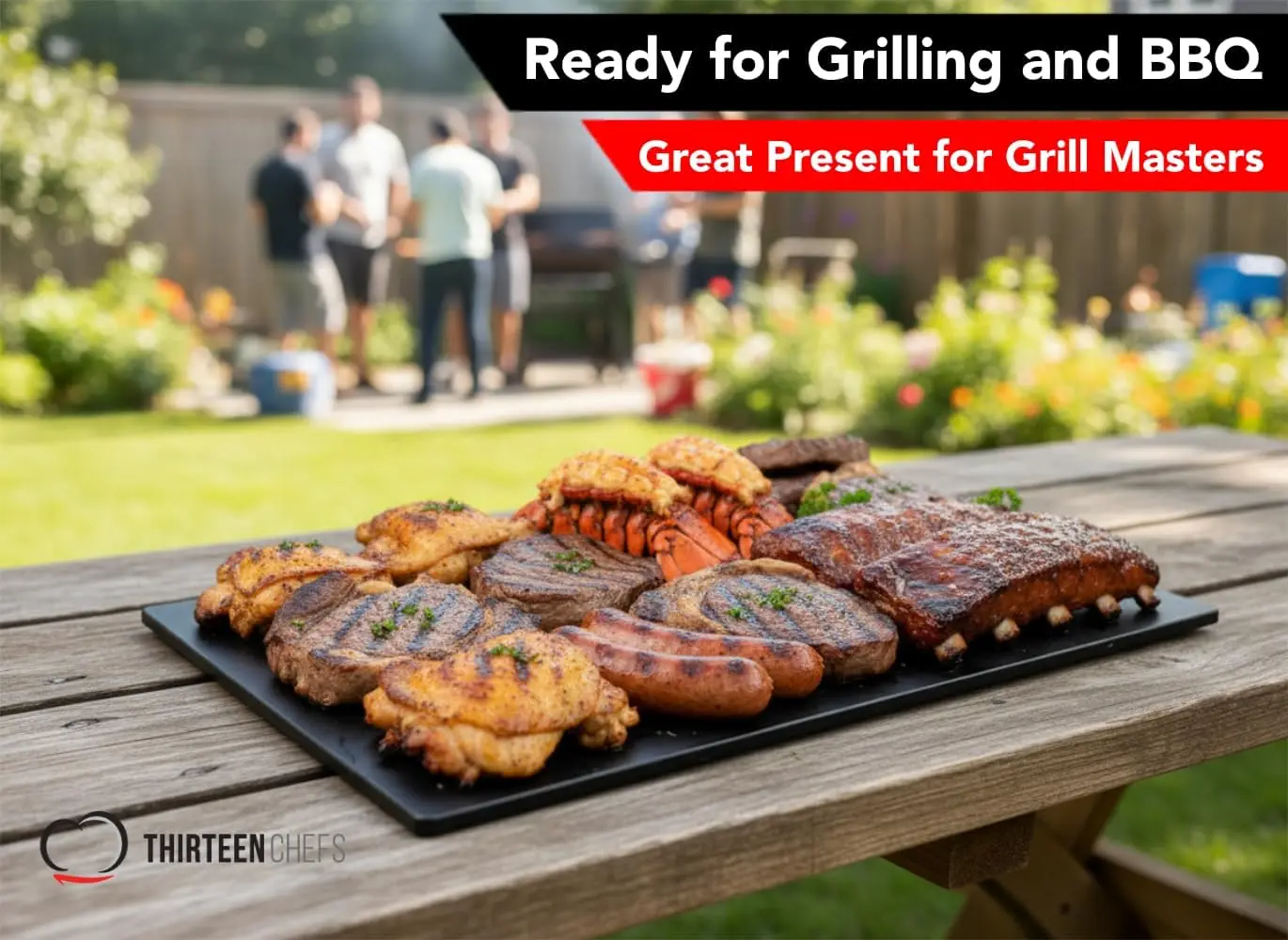 Extra Large 30x18 Cutting Board for Fish, Meat, BBQ - 1/2 Inch Thick Black Plastic, NSF Certified