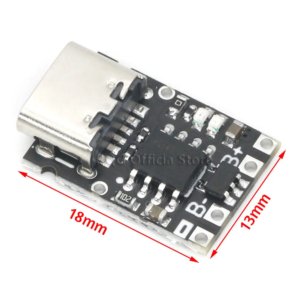 Type-c Port 5V Charging and Discharging Integrated 3.7V 4.2V18650 Lithium Battery Charging Boost Power Supply Protection Module