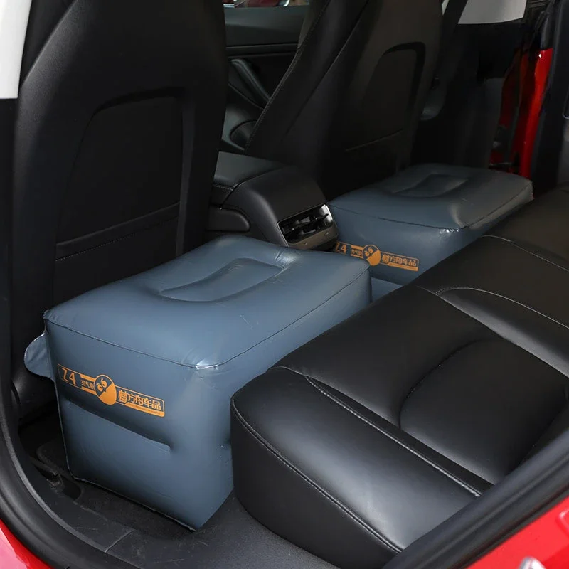 เตียงลมสำหรับเดินทางในรถยนต์แบบเป่าลมเบาะนั่งด้านหลังเบาะนั่งเบาะหลังเบาะอากาศสำหรับรถ Tesla Model3