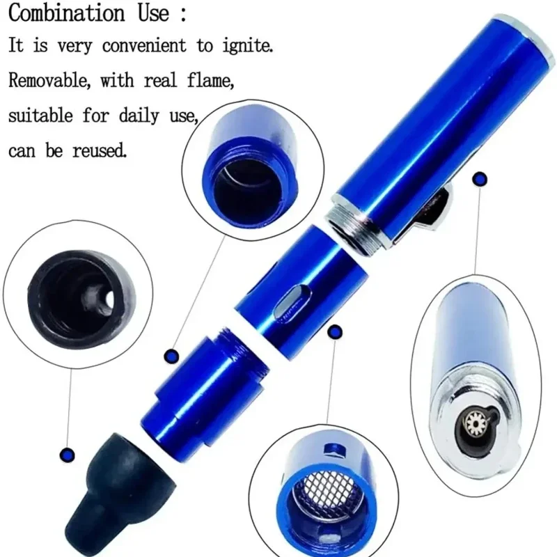 New Hot Selling Multifunctional Detachable Aromatherapy Lighter, Smoking and Ignition Mini Portable Metal Lighter, Pipe Lighter view 4