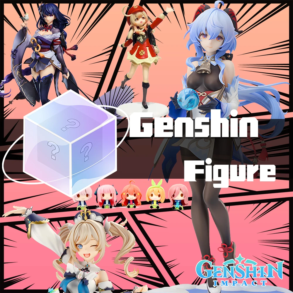 Genshin Impact Mystery Box figura de Anime, juego de figuras de acción, caja ciega, muñeca MODELO DE LA SUERTE