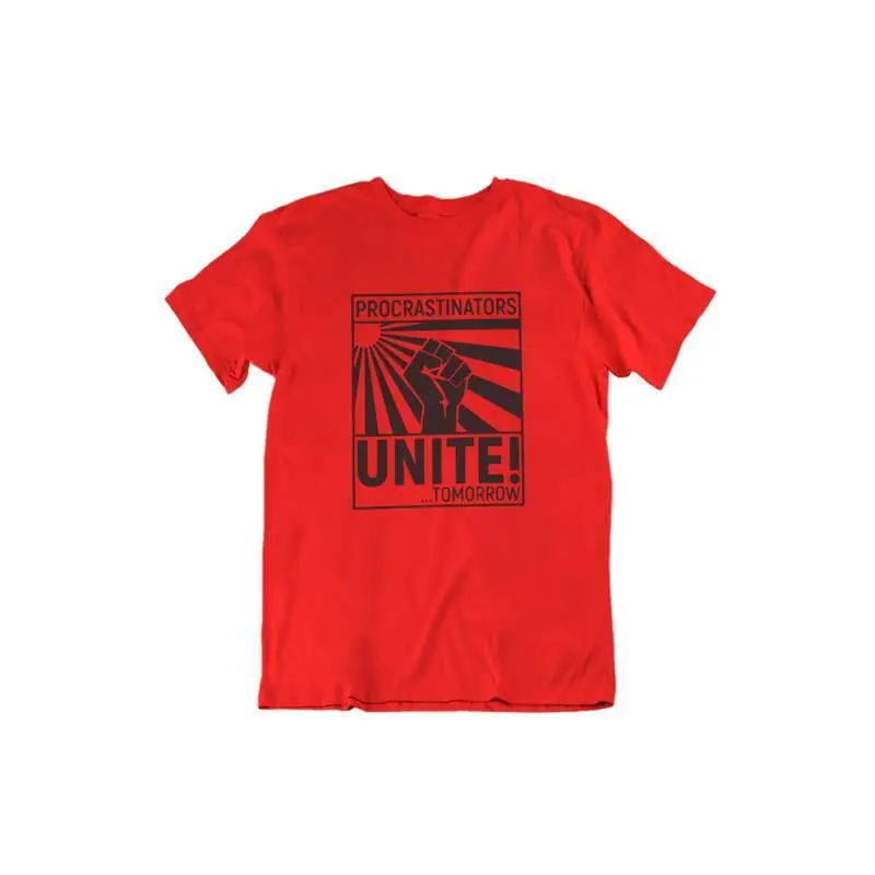 Procrastinators Unite TShirt Designer Shirt Sport Anime Aesthetic Clothing