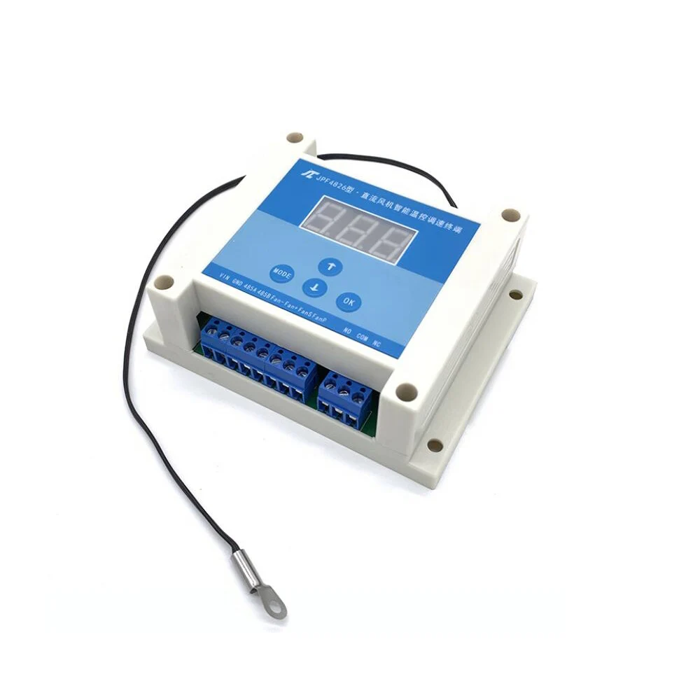 Imagem -05 - Controle de Temperatura Ventilador do Chassi Controlador Termostato Regulação de Velocidade Rs485 Serial Pwm Ventilador ce Ebm Led Digital 12v 24v 48v 8a