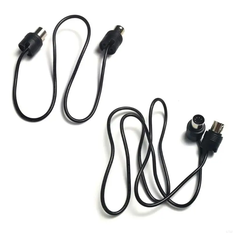 Male to Male Cable 5 Pin 360 Degree Piano Keyboard Effector Extension Cord