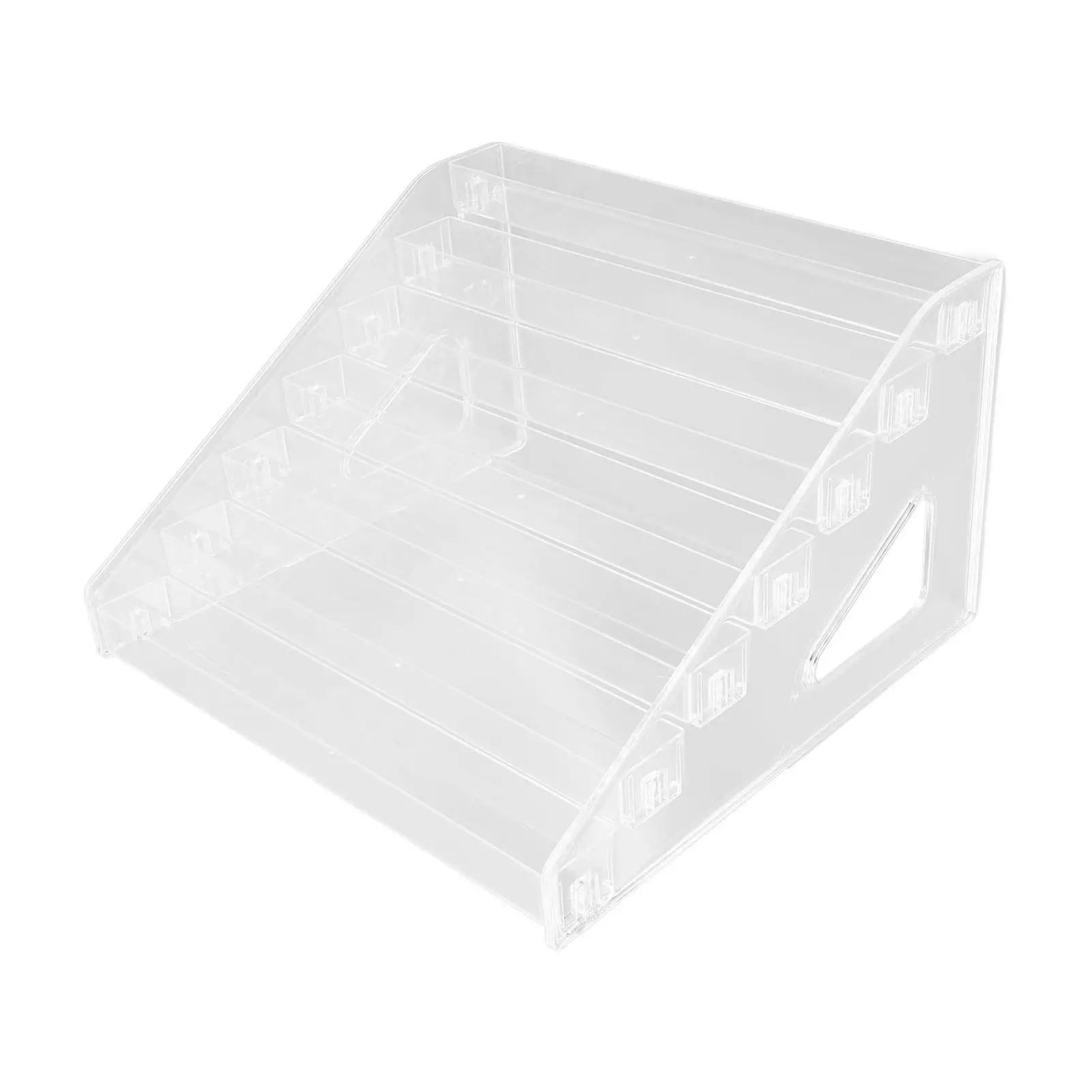 

Transparent Nail Polish Display Rack Makeup Storage Holder Easy Assembly Durable Non Toxic Organizer for bedroom Vanity Table