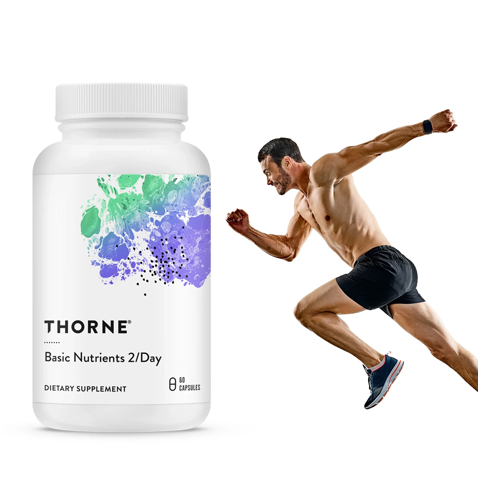 

Thorne Basic Nutrients 2/Day - Comprehensive Daily Multivitamin To Promote Overall Health, Boost Natural Energy and Immunity