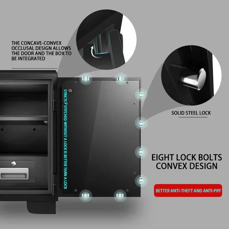 Hot Sale Safe Box Electronic Password Fireproof Anti-theft Home Office File Thickened Cabinet Heavy And Small Safe Money Box MC-