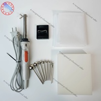 Dual-speed temperature regulator flower ironing ironing tool set 8/11/18 head soldering iron 220V 60W DIY flower making tools