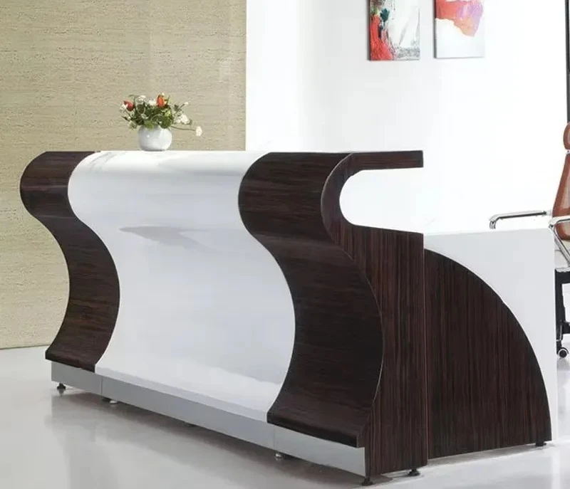 Modern Custom Office Front Desk Beauty Salon Reception Table for Hotel and Salon Use