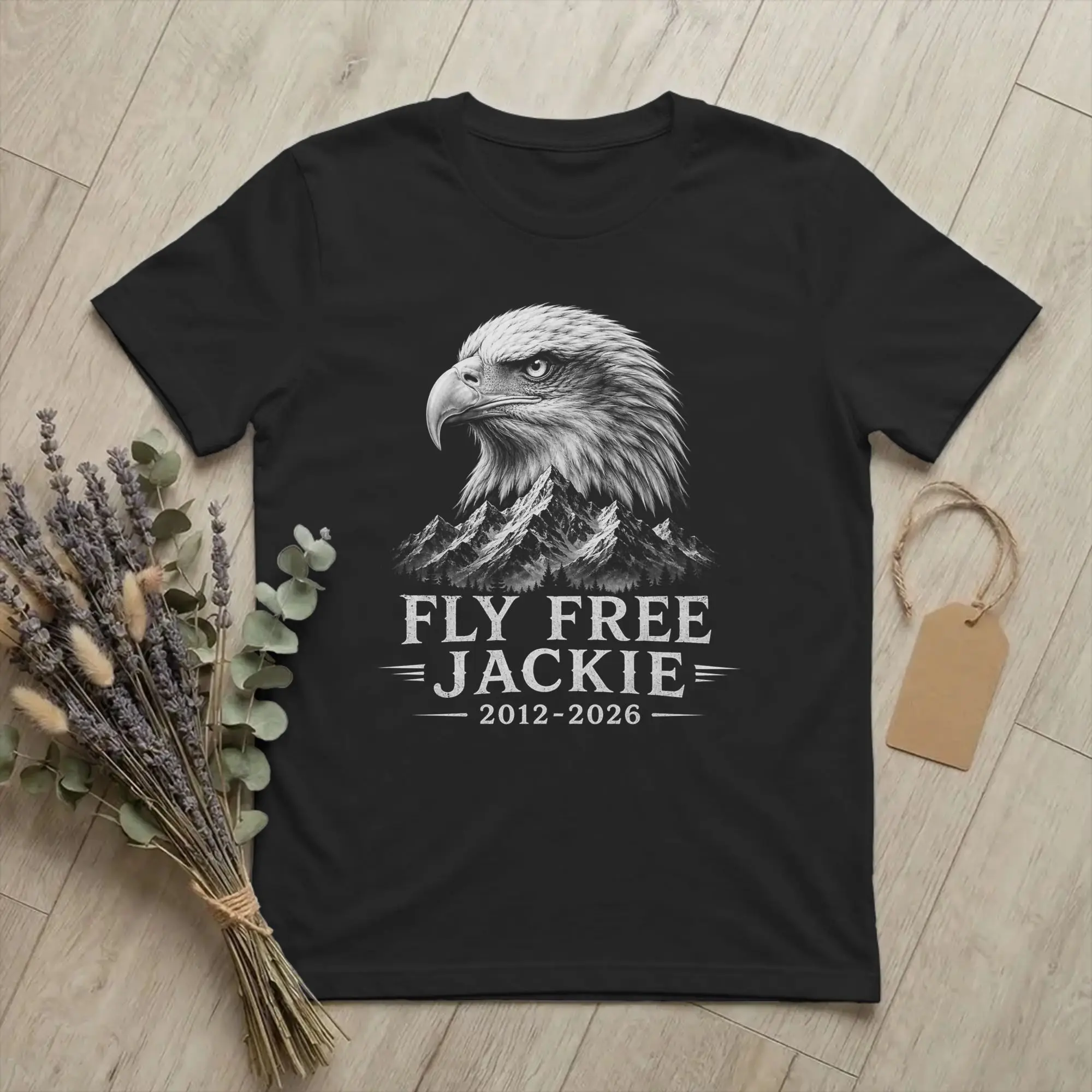 Jackie The Big Bear Eagle gift for Birder T Shirts for Men Women Cotton Funny T-Shirts Crewneck  Tees Short Sleeve Clothing