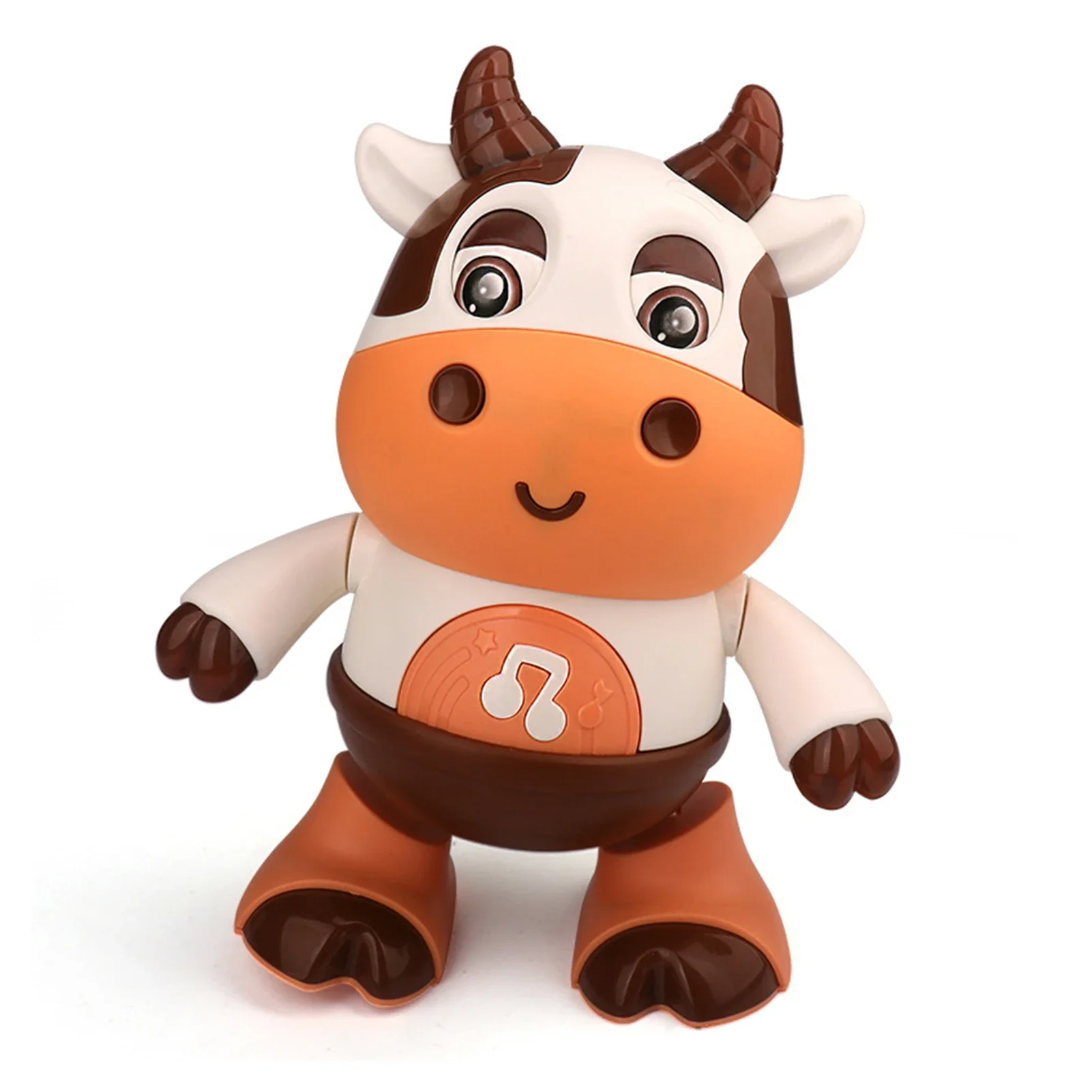 Música giratória inteligente de 360 graus com lembrancinhas leves e material escolar brinquedos robô de dança de vaca elétrica