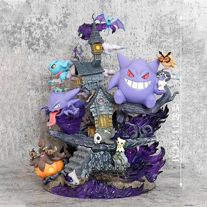 

Новые статуэтки Pocket Monsters: Аниме-фигурки, серия «Малая мастерская», «Семья призраков», «Ведро призраков», группа эволюции Gengar, GK, ручная работа, украшение