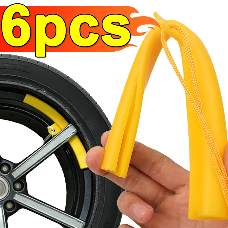 Wheel Guard Rim Protect Wheel Rim Protector Tyre Changer Guard Tire Change for Motorcycle Bicycle Car Protection Tools 1-6PCS