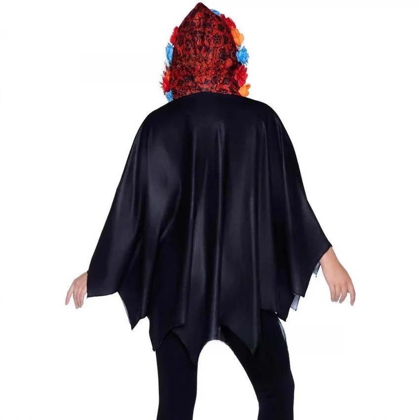 Recién llegado, disfraz de esqueleto, conjunto con capucha, traje de actuación de Halloween, bata de esqueleto de Dios de la muerte de Terror, disfraz étnico para escenario para mujer