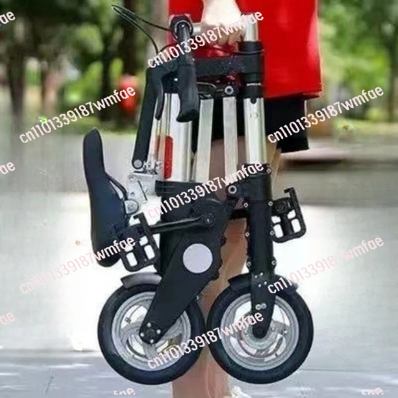 8 Inch Mini Folding Bicycle Lightweight Manual Pedal Bike Compact Portable Cycle For Urban Commuting Short Distance Daily