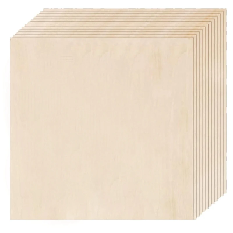 Basswood Sheets 12 Pack,12X12x1/8Inch Plywood Sheets,3Mm Basswood For Laser Cutting,Laser Engraving Blanks,Drawing