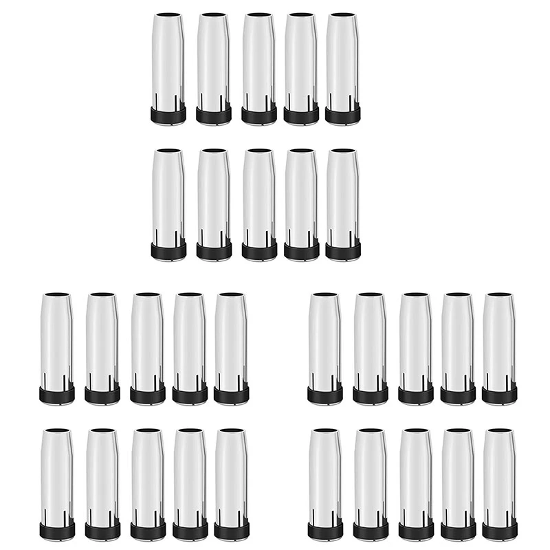 

30PCS 24KD Gas Nozzle 30Pcs MIG Welding Torch Gas Nozzle Contact Tip For MIG/ Welding Tool