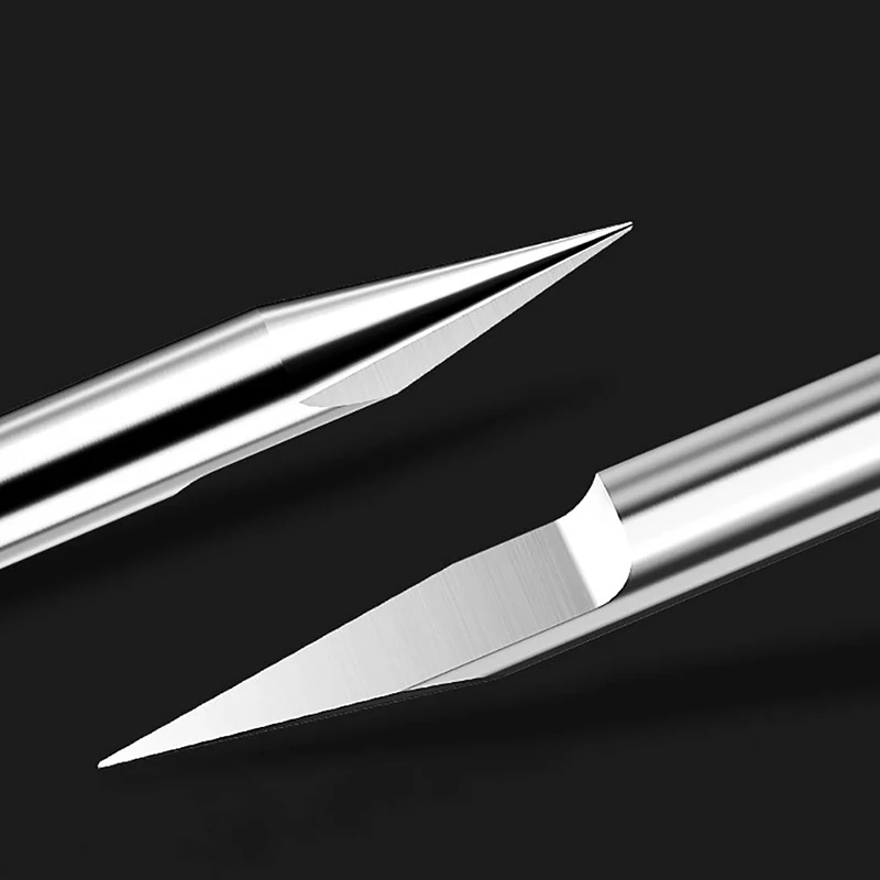 1 Buah 4Mm 6Mm Shank PCB Engraving Bit V Shape Tip End Mill CNC Router Bits Tungsten Carbide PCB 3D Milling Cutter