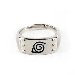 Anime Leaf Metal Pendants Konoha Uzumaki Symbal Logo Sign Sasuke Itachi Ninja Action Figure Model Kids Toys Gift Adjustable Gift
