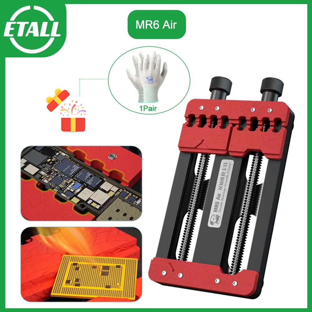 MECHANIC MR6 Air Universal Double Bearings Repair Fixture Mobile Phone Motherboard Soldering Maintenance Clamping Jig