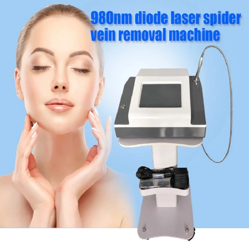 980nm Diode  Vascular Therapy Machine Blood Vessel Spider Veins Removal Nail Fungus Treatment Professional Beauty Device