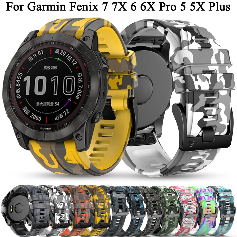 الإفراج السريع حزام الساعات ل Garmin Fenix 6X 6 برو 7 7X 5X 5 زائد 3 3HR 945 الرياضة Smartwatch الفرقة 22 26 مللي متر سيليكون سوار