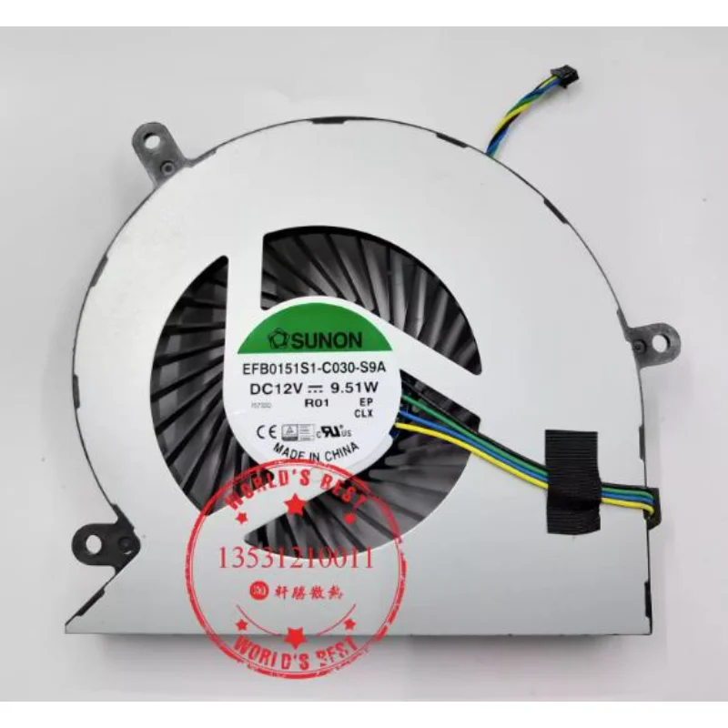 Original CPU Fan For LENOVO ThinkCentre AIO M810z M800Z M900Z M910Z S4250 S4150 M9550Z Cooler Fan BAAA1115R2U P015 DC28000GDV0