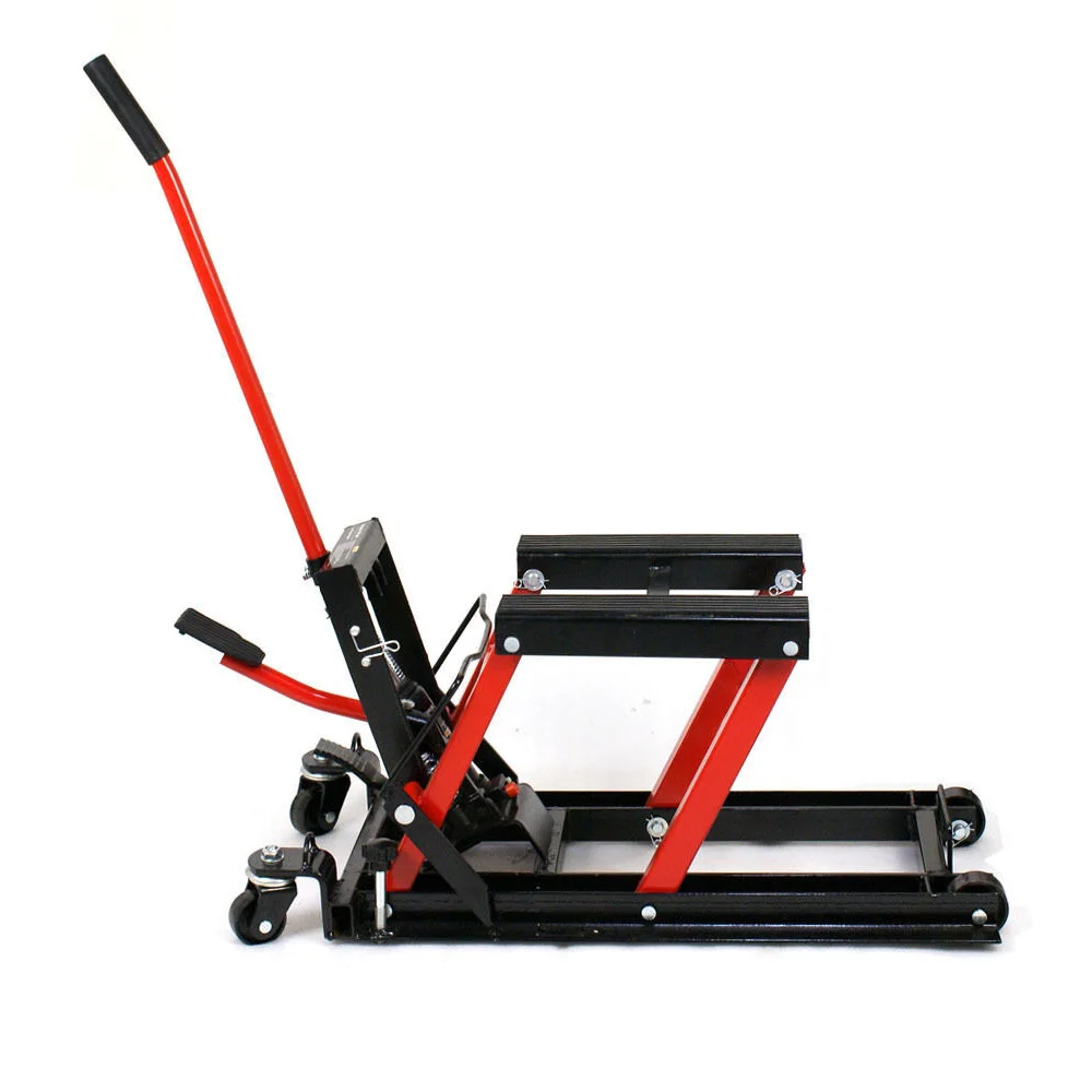 ลิฟท์รถจักรยานยนต์ ลิฟท์รถจักรยานยนต์ 1500Lbs ลิฟท์ขาตั้งรถจักรยานยนต์