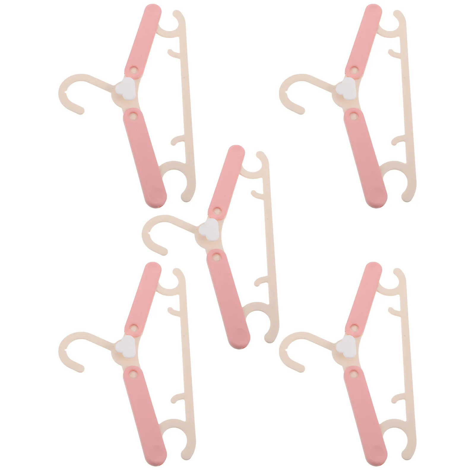 

5pcs Kids Non-Slip Adjustable Toddler Plastic Nursery Closet Organizers Baby Clothes Hangers Infant Coat Rack Drying Pants