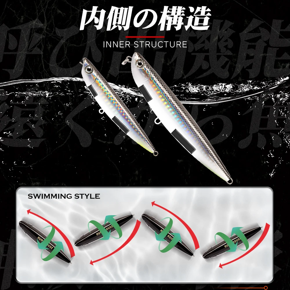 Hunthouse D02 Sparrow Pencil señuelo de superficie Walk the Dog - imagen 5