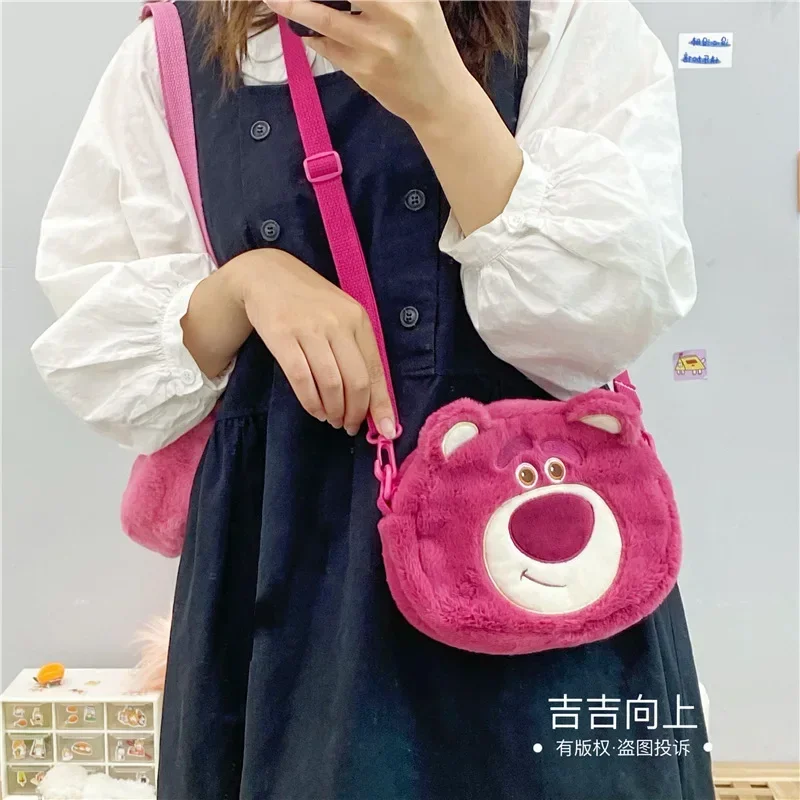 Disney Toy Story 3 Lotso Shoulder Bag for Women Anime Messenger Bags Cosplay Makeup Bag Mobile Phone Bags Handbag Kawaii Bags