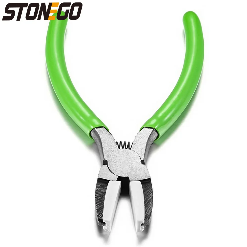 

STONEGO High Carbon Steel Jewelry Making Pliers with Plastic Head - Beading, Crimping, DIY Tool