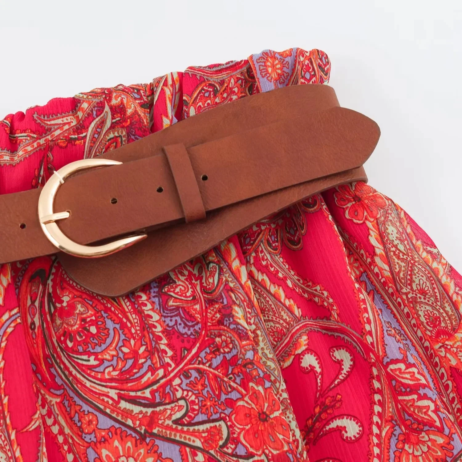 KONDALA Damen Vintage Chic Boho Bedruckter Rockanzug Urlaubs-Party-Freizeit-Set 2026 Sommer Trendige Neckholder-Oberteile, Rock mit elastischem Bund – Detail 18