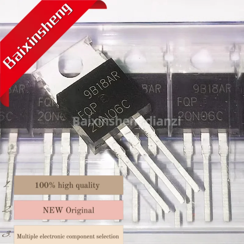5/10 шт., новый сток FQP20N06C 20N06C полевой транзистор 20A/60V MOS транзистор с железной головкой TO-220